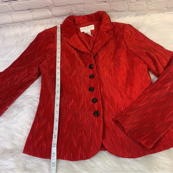 Jackie Jon Dressy Red Jacket with Fancy Buttons - Picture 6 of 8